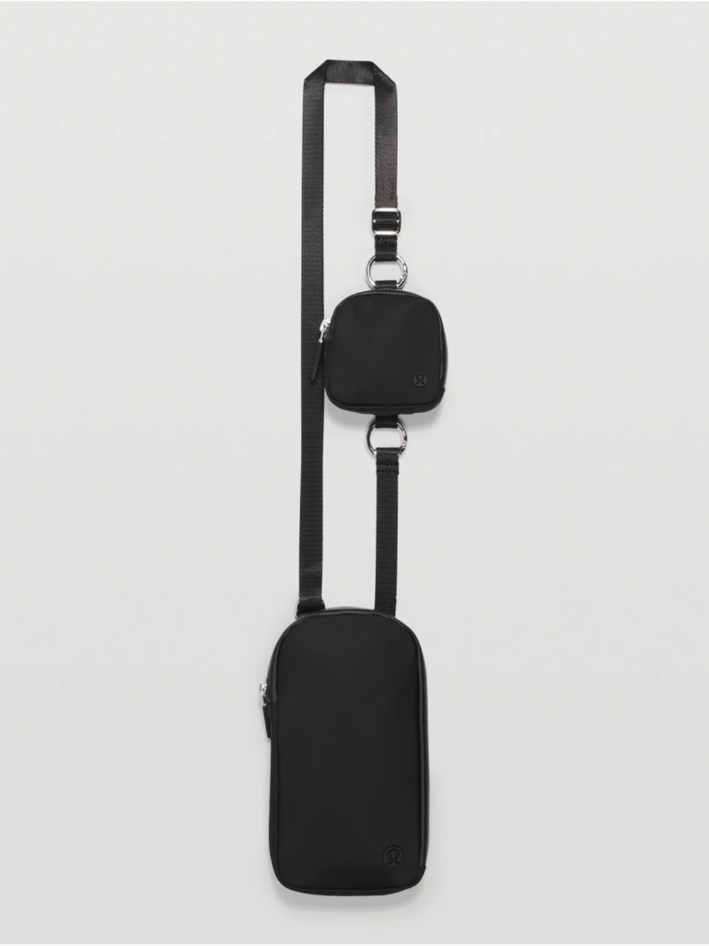 lululemon athletica Black Dual-Pouch Crossbody Bag